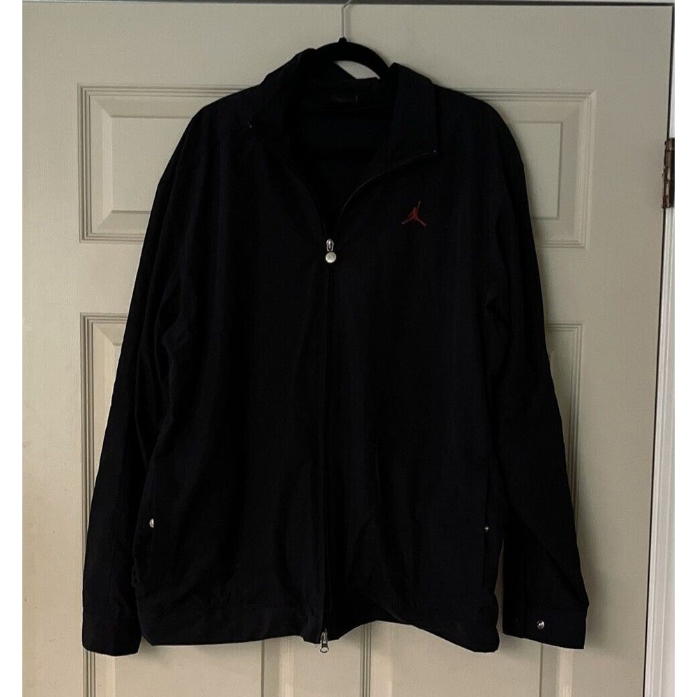 Men's Vintage Black Nike Air Jordan Lightweight Jacket Sz L ‎ RN#56323